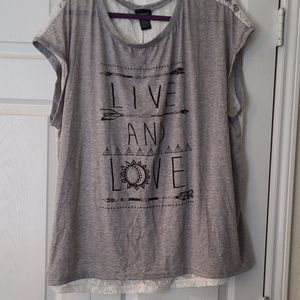 Torrid lace tee shirt